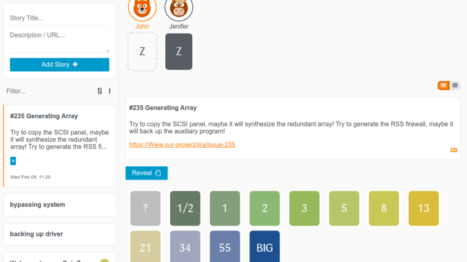 PoinZ - Open Source Distributed Planning Poker