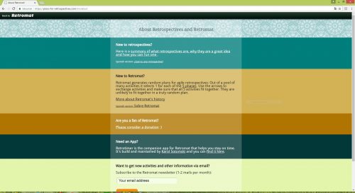 Retromat Random Scrum Retrospectives Plan Generator