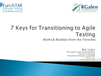 Transition to Agile Testing